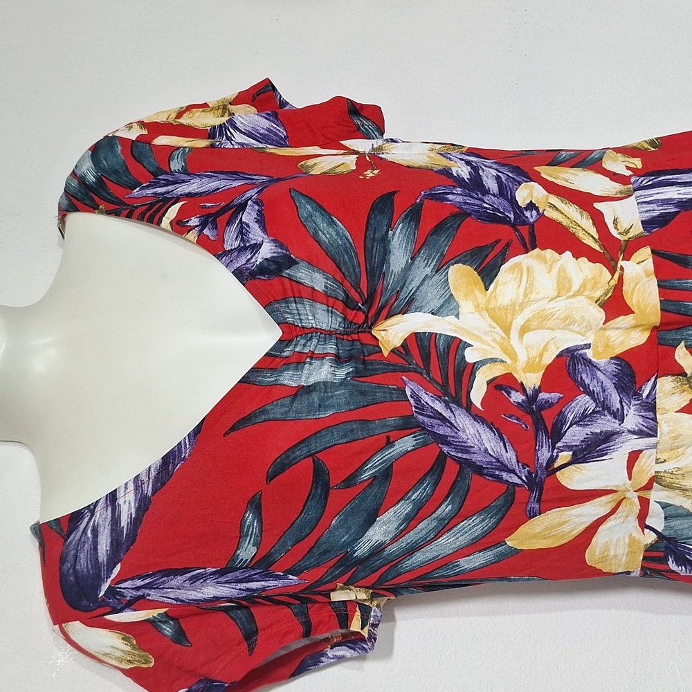 Lascana For Venus Floral Red Midi Dress - Picture 3 of 9